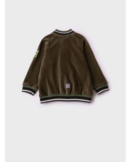 Толстовка детская трикотажная для мальчиков dark green
