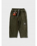 Брюки детские трикотажные для мальчиков dark green