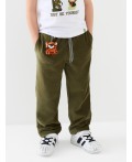 Брюки трикотажные для мальчиков dark green