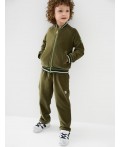 Брюки трикотажные для мальчиков dark green