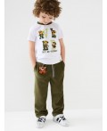 Брюки трикотажные для мальчиков dark green