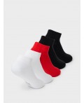 Носки трикотажные для девочек, 5 пар в комплекте black, white, red