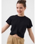 Джемпер трикотажный для девочек (футболка) black