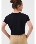 Джемпер трикотажный для девочек (футболка) black