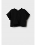 Джемпер трикотажный для девочек (футболка) black
