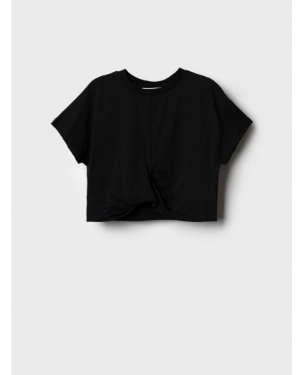 Джемпер трикотажный для девочек (футболка) black