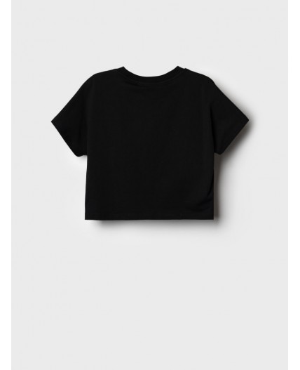 Джемпер трикотажный для девочек (футболка) black