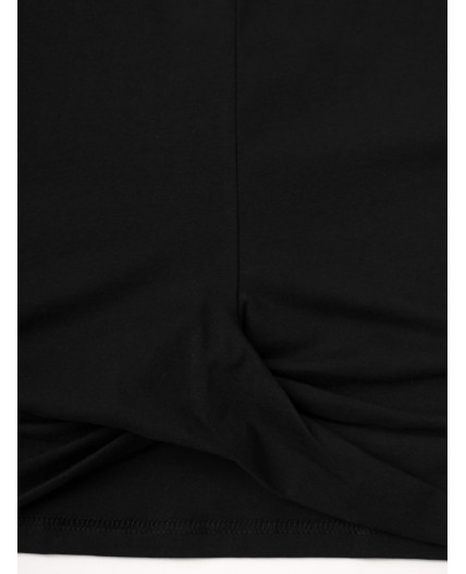 Джемпер трикотажный для девочек (футболка) black