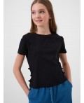 Джемпер трикотажный для девочек (футболка) black
