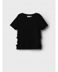 Джемпер трикотажный для девочек (футболка) black