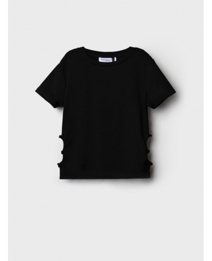 Джемпер трикотажный для девочек (футболка) black