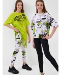 Брюки трикотажные для девочек (легинсы), 2 пары в комплекте multicolor