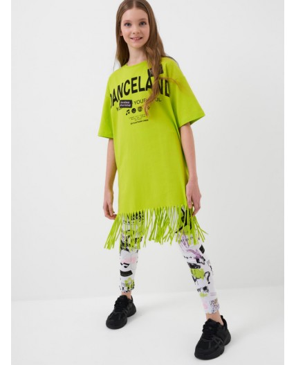 Платье трикотажное для девочек green