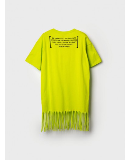 Платье трикотажное для девочек green