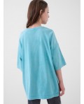 Фуфайка трикотажная для девочек (футболка) light blue