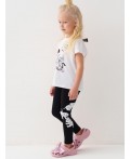 Брюки трикотажные для девочек (легинсы), 2 пары в комплекте multicolor
