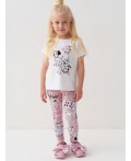 Брюки трикотажные для девочек (легинсы), 2 пары в комплекте multicolor
