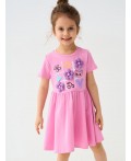 Платье трикотажное для девочек pink