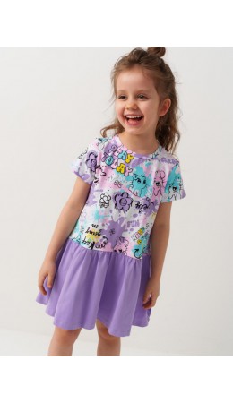 Платье трикотажное для девочек multicolor