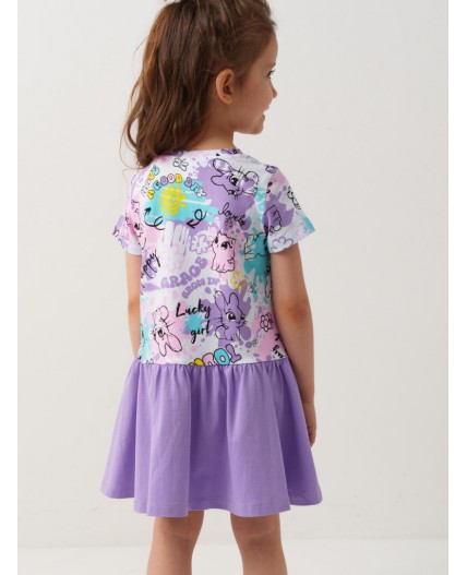 Платье трикотажное для девочек multicolor