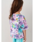 Фуфайка трикотажная для девочек (футболка) multicolor