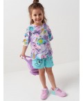 Фуфайка трикотажная для девочек (футболка) multicolor