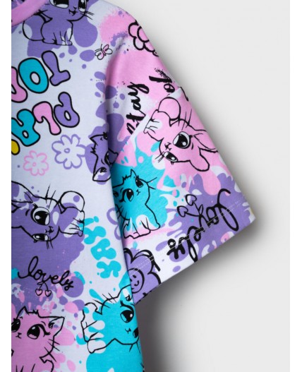 Фуфайка трикотажная для девочек (футболка) multicolor
