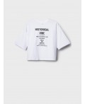 Фуфайка трикотажная для девочек (футболка) white