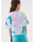 Фуфайка трикотажная для девочек (футболка) multicolor