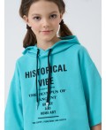 Толстовка трикотажная для девочек light blue