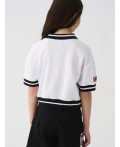 Джемпер трикотажный для девочек (футболка) white, black