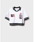 Джемпер трикотажный для девочек (футболка) white, black