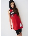 Платье трикотажное для девочек black, red