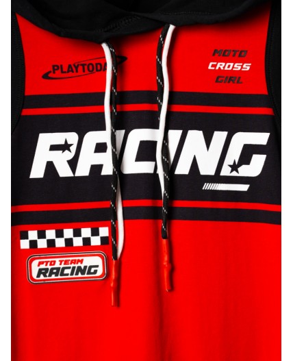 Платье трикотажное для девочек black, red