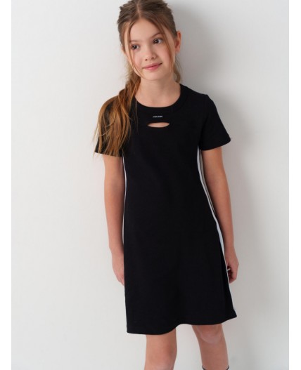 Платье трикотажное для девочек black