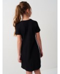 Платье трикотажное для девочек black