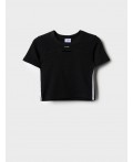Фуфайка трикотажная для девочек (футболка) black