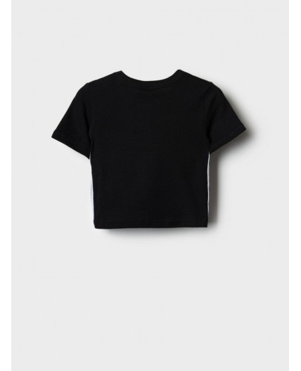 Фуфайка трикотажная для девочек (футболка) black