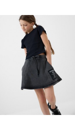 Юбка трикотажная для девочек dark grеy