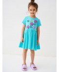 Платье трикотажное для девочек turquoise