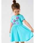 Платье трикотажное для девочек turquoise