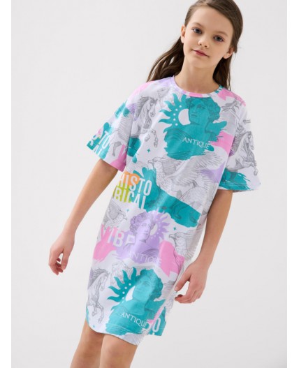 Платье трикотажное для девочек multicolor
