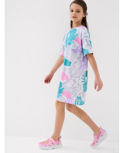 Платье трикотажное для девочек multicolor