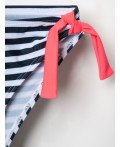 Купальный костюм трикотажный для девочек pink, dark grеy, white