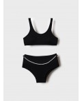 Купальный костюм трикотажный для девочек black