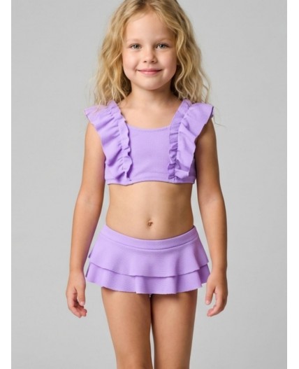 Купальный костюм трикотажный для девочек violet