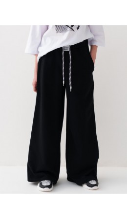 Брюки трикотажные для девочек black