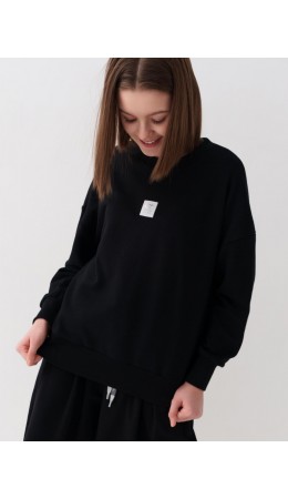 Толстовка трикотажная для девочек black