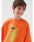 Комплект трикотажный для мальчиков: фуфайка (футболка), шорты orange, black