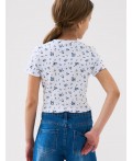Фуфайка трикотажная для девочек (футболка) multicolor